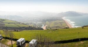 camping para autocaravanas en Zarautz, Gipuzkoa, España