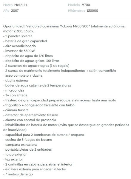 En venta McLouis M700 Blanco 2007 Murcia foto 14