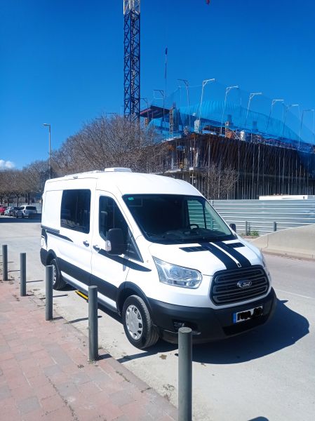 En venta Ford TRANSIT  Blanco 2016 Barcelona foto 1