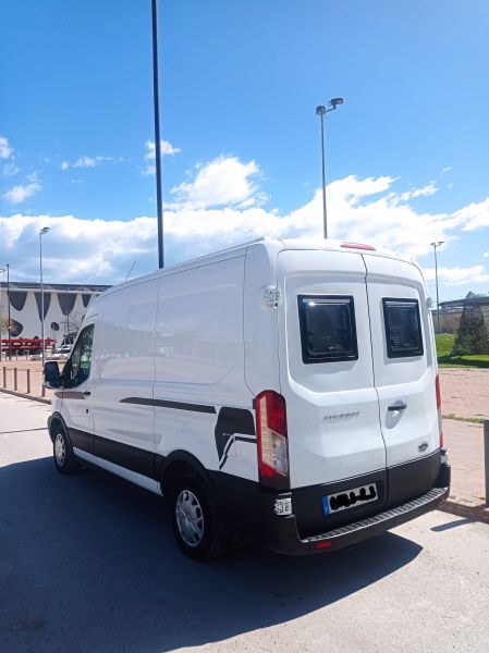 En venta Ford TRANSIT  Blanco 2016 Barcelona foto 2