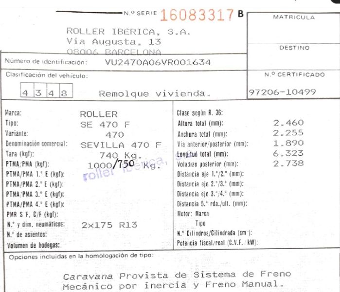 En venta Roller Team Sevilla 470 F Blanco 1998 Granada foto 15