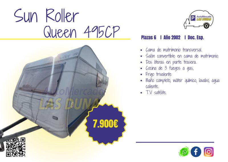 En venta Sunroller Queen Blanco 2002 Alicante foto 2
