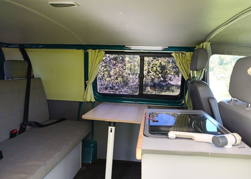 En venta Volkswagen TRANSPORTER 7HC CAMPERIZADA Verde 2007 Tarragona foto 2