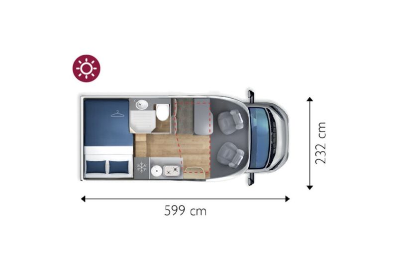 En venta Giotti LineGlobecar SIENA 322 Blanco 2025 Zamora foto 8