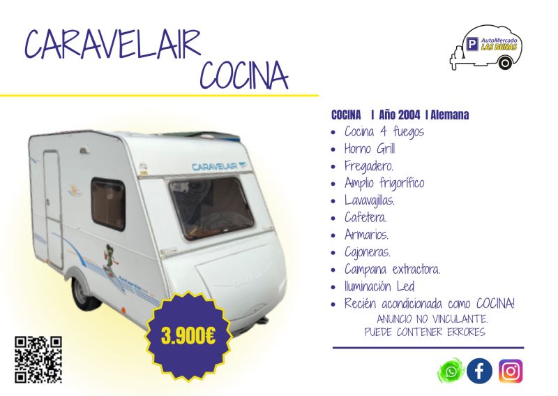 En venta Caravelair Antares luxe 340  Cocina  2004 Alicante foto 1