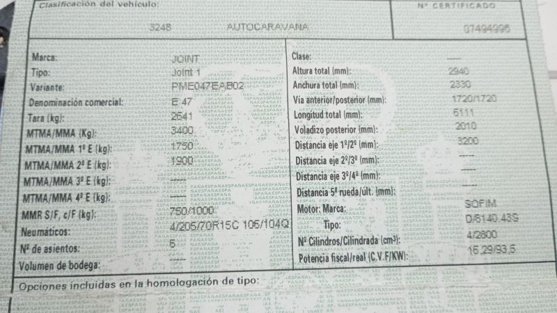 En venta Joint E 74 Blanco 2006 Navarra foto 5