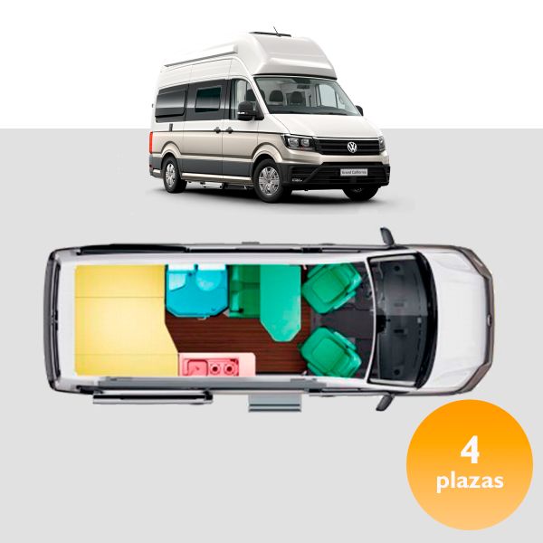 En venta Volkswagen Grand California 600 Gris 2022 A Coruña foto 1