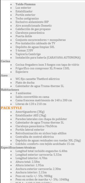 En venta Caravelair Antares 476 Style Blanco 2019 Tarragona foto 10